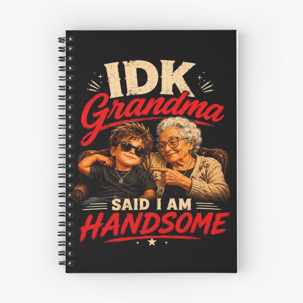 Item preview, IDK Grandma Said I Am Handsome – Funny Grandma Quote Vintage T-Shirt designed and sold by INVIKETOS.