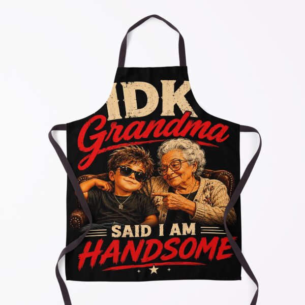 Item preview, IDK Grandma Said I Am Handsome – Funny Grandma Quote Vintage T-Shirt designed and sold by INVIKETOS.