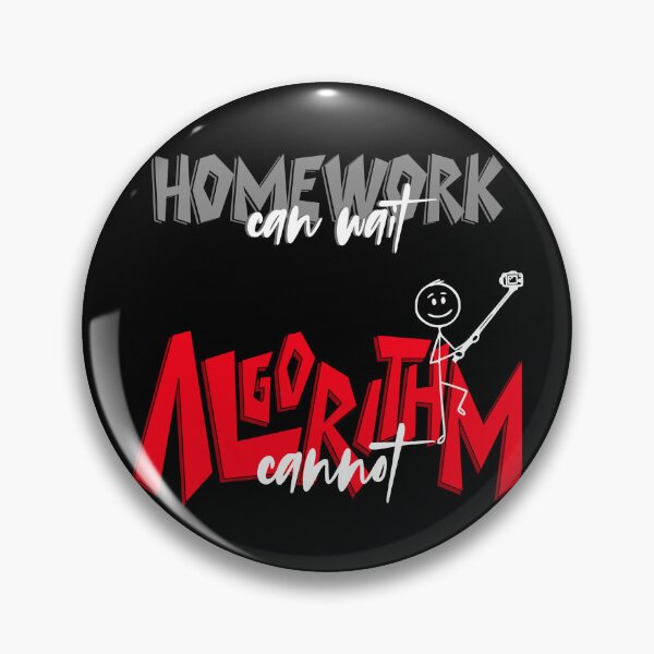 Item preview, Homework Can Wait, Algorithm Cannot – Funny Student Creator Quote designed and sold by America Mowa.