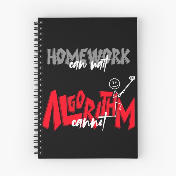 Item preview, Homework Can Wait, Algorithm Cannot – Funny Student Creator Quote designed and sold by America Mowa.