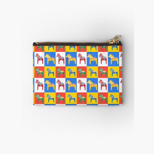 Item preview, Dala Horses Dalarna Squares Sweden Horse Dalecarlian Swedish Colorful Dala Host designed and sold by funnytshirtemp.