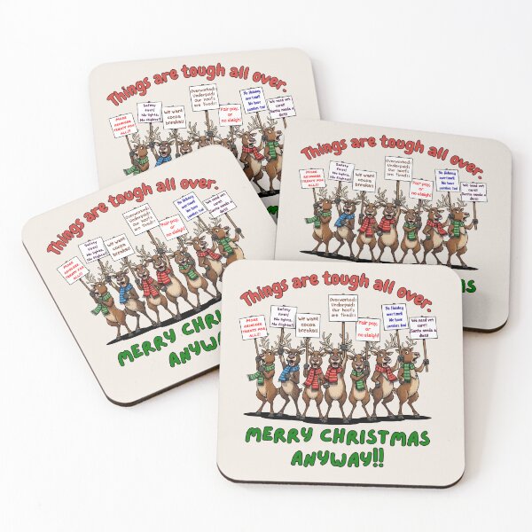 Item preview, Reindeer on Strike - Merry Christmas Anyway designed and sold by Marlette LLC.