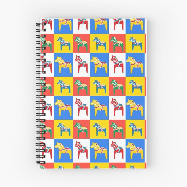Item preview, Dala Horses Dalarna Squares Sweden Horse Dalecarlian Swedish Colorful Dala Host designed and sold by funnytshirtemp.