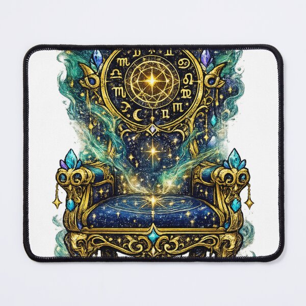 Item preview, Celestial Zodiac Throne | Astrology Royal Chair | Cosmic Fantasy Decor designed and sold by irfanshikh.