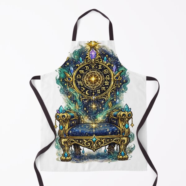 Item preview, Celestial Zodiac Throne | Astrology Royal Chair | Cosmic Fantasy Decor designed and sold by irfanshikh.