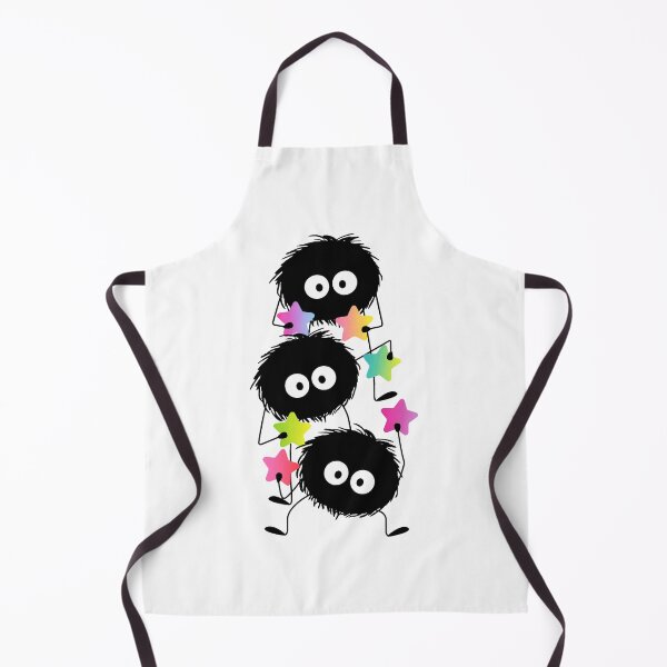 Item preview, Cute Soot Sprites with Colorful Stars – Whimsical Studio Ghibli Inspired Art designed and sold by Bloomie_Studio .