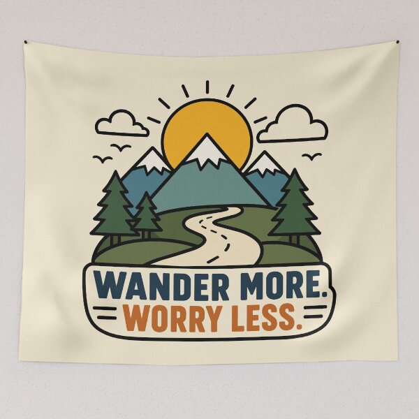 Item preview, Wander More Worry Less designed and sold by Trippin-Tito's.
