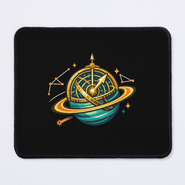 Item preview, Celestial Compass Ringed Planet Astronomy Art designed and sold by Sketchlegacy.