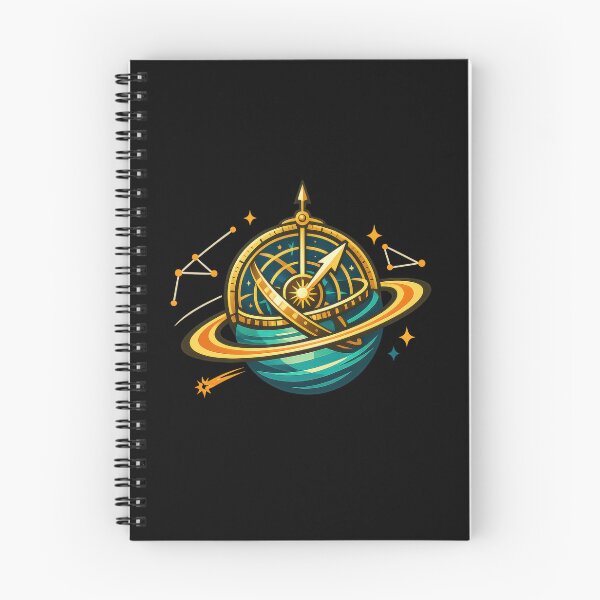 Item preview, Celestial Compass Ringed Planet Astronomy Art  designed and sold by Sketchlegacy.