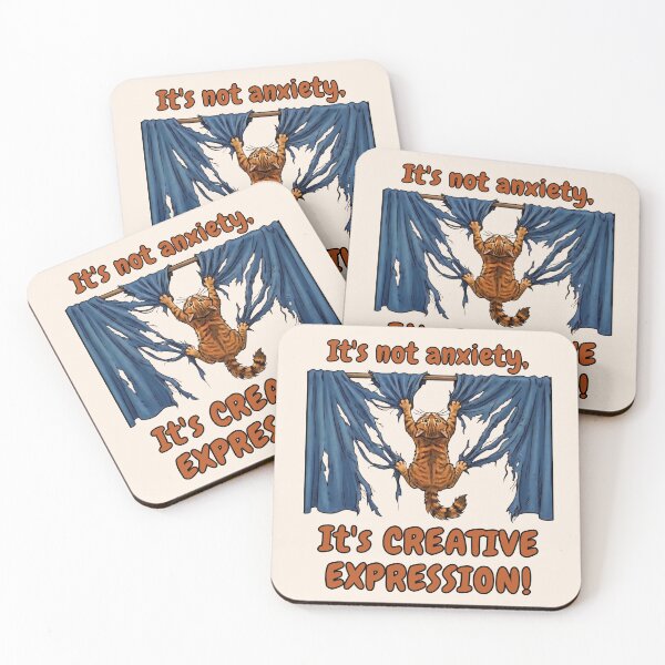 Item preview, Cat Chaos - It's Not Anxiety It's Creative Expression designed and sold by Marlette LLC.