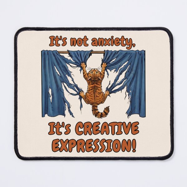 Item preview, Cat Chaos - It's Not Anxiety It's Creative Expression designed and sold by Marlette LLC.