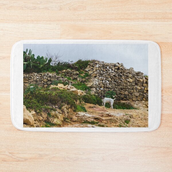 Item preview, White And Brown Pointer Dog Poised And Alert In Rocky Green Field During Hunt designed and sold by Nmallia.