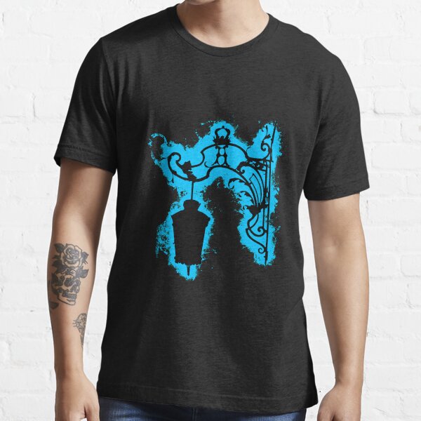 Silhouette lantern lightblue and black silhouette Essential T-Shirt