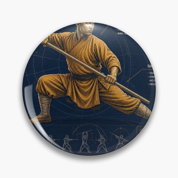 Item preview, Shaolin Monk Blueprint Art designed and sold by SunnyDesign82.