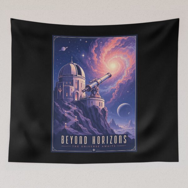 Item preview, Beyond Horizons Cosmic Observatory Adventure Poster  designed and sold by Sketchlegacy.