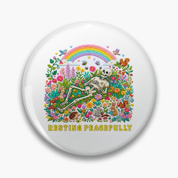 Item preview, Peaceful Meadow Skeleton designed and sold by TeeARTHY.