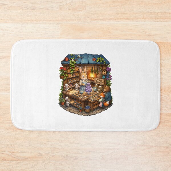Item preview, Castle Bakery | Bunny Baker | Woodland Bakery | Cottagecore Baking | Cozy Fantasy Kitchen | Storybook Animal Bakery designed and sold by MrDev.