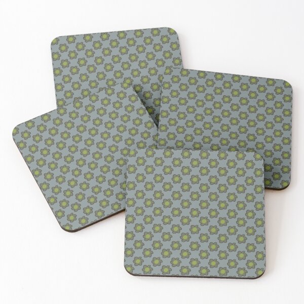 Item preview, Muted Olive Green Daisy Seamless Pattern Retro Floral designed and sold by CaramelCo.