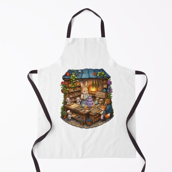 Item preview, Castle Bakery | Bunny Baker | Woodland Bakery | Cottagecore Baking | Cozy Fantasy Kitchen | Storybook Animal Bakery designed and sold by MrDev.