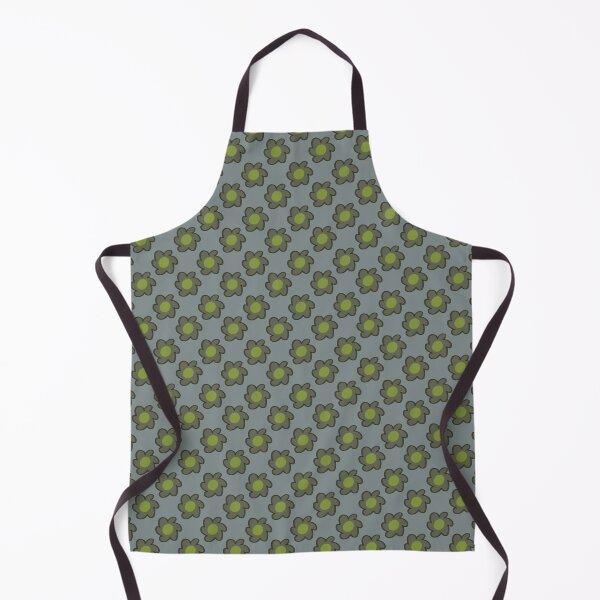 Item preview, Muted Olive Green Daisy Seamless Pattern Retro Floral designed and sold by CaramelCo.