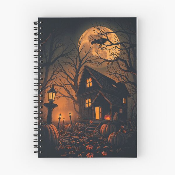 Item preview, Vintage Haunted Cabin Pumpkin Halloween designed and sold by ERODED SELF.