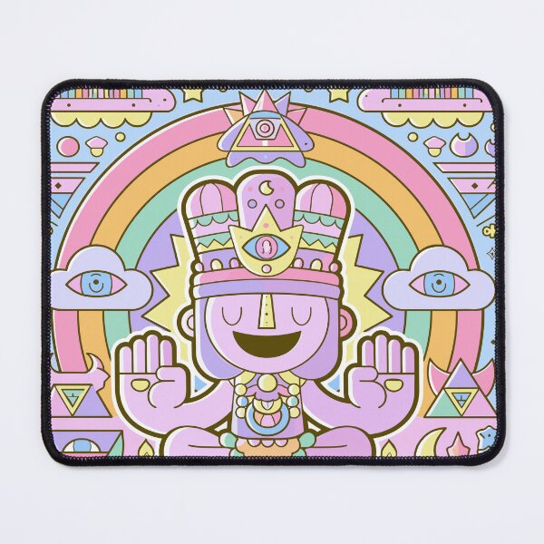 Item preview, Enlightened Meditator Pastel Cosmic Wisdom Art designed and sold by Romgora.
