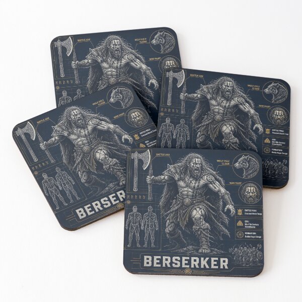 Item preview, Berserker Blueprint Warrior Art designed and sold by SunnyDesign82.