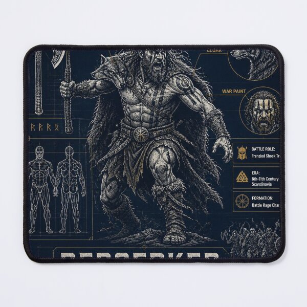 Item preview, Berserker Blueprint Warrior Art designed and sold by SunnyDesign82.