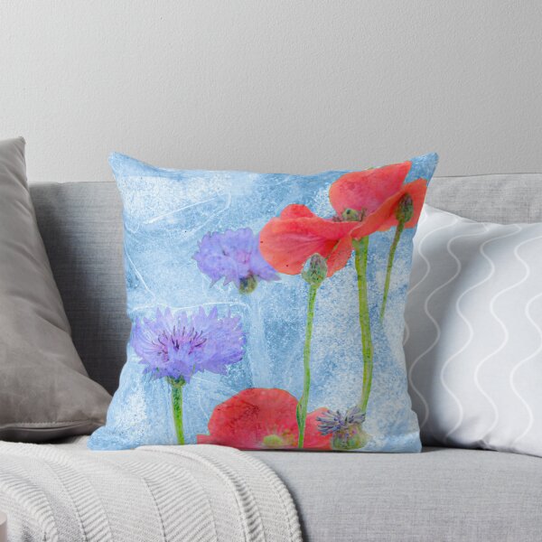 Item preview, Arty Poppies with Cornflowers designed and sold by Karen  O'Reilly.