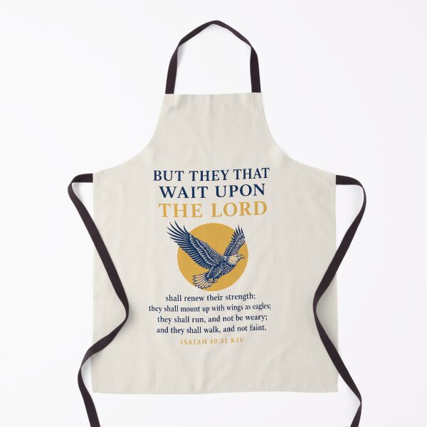 Item preview, They That Wait Upon the Lord Full Verse Isaiah 40:31 KJV Eagle Design designed and sold by FaithThroughEverySeason.
