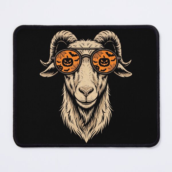 Item preview, Halloween Goat Pumpkin Glasses Funny Retro Farmer Gift Idea designed and sold by Anime-Nomad.