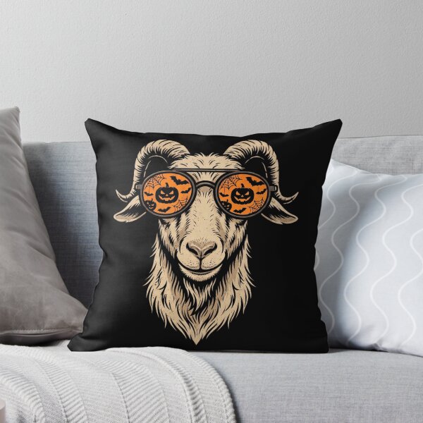 Item preview, Halloween Goat Pumpkin Glasses Funny Retro Farmer Gift Idea designed and sold by Anime-Nomad.