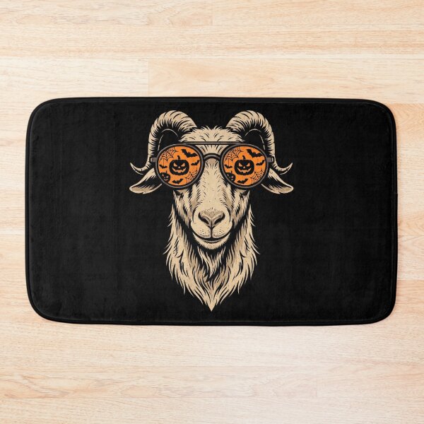 Item preview, Halloween Goat Pumpkin Glasses Funny Retro Farmer Gift Idea designed and sold by Anime-Nomad.