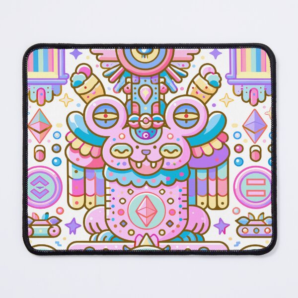 Item preview, Mystical Digital Creature Pastel Rainbow World designed and sold by Romgora.