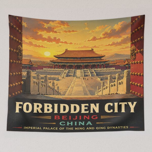 Item preview, Forbidden City Imperial Palace Poster | Historic Beijing Landmark | China Wall Art designed and sold by GnuArt.