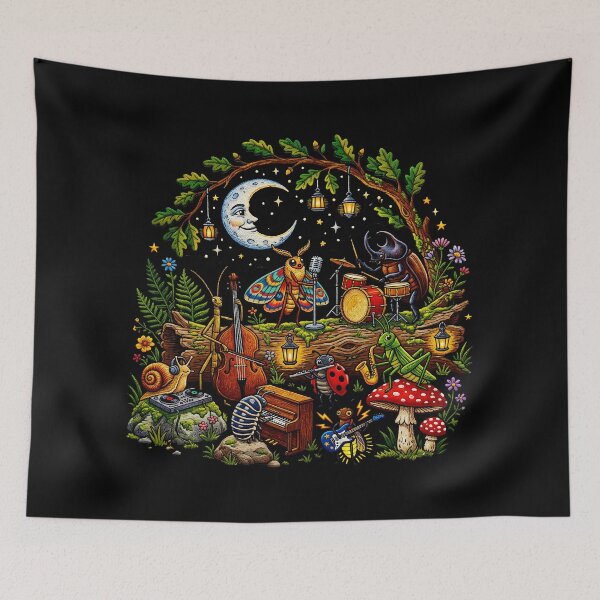 Item preview, Musical Forest Insects designed and sold by TeeARTHY.