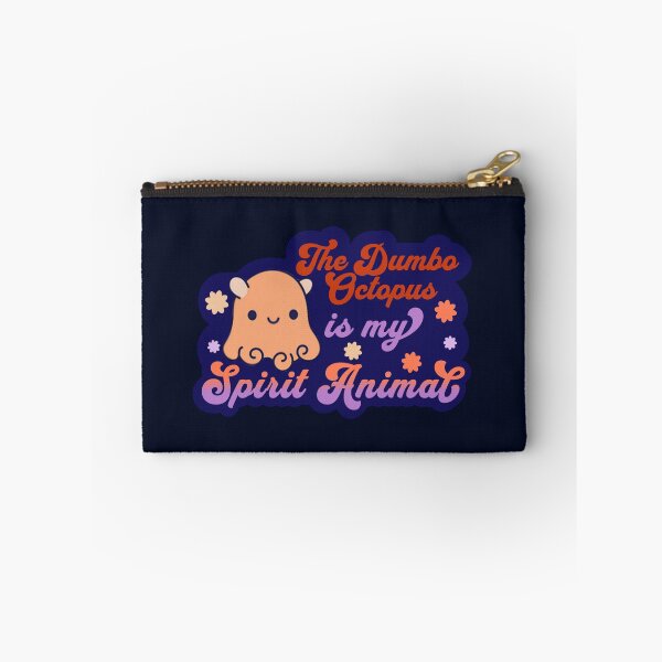 Item preview, The Dumbo Octopus is my Spirit Animal Retro Groovy Deep Blue designed and sold by glowvim.