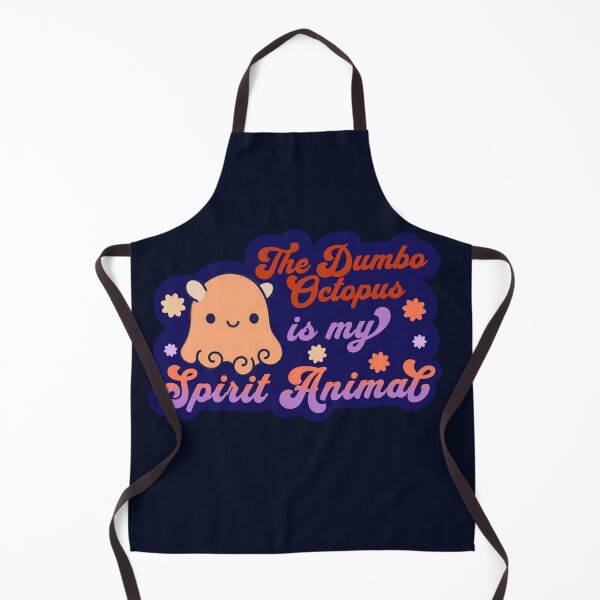 Item preview, The Dumbo Octopus is my Spirit Animal Retro Groovy Deep Blue designed and sold by glowvim.