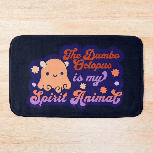 Item preview, The Dumbo Octopus is my Spirit Animal Retro Groovy Deep Blue designed and sold by glowvim.