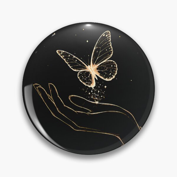 Item preview, Butterfly of Light | Minimalist Glowing Butterfly Line Art designed and sold by CalmMandala.