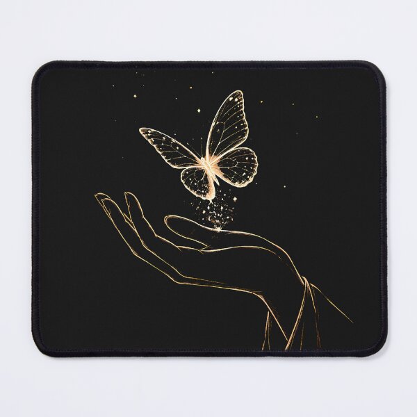 Item preview, Butterfly of Light | Minimalist Glowing Butterfly Line Art designed and sold by CalmMandala.