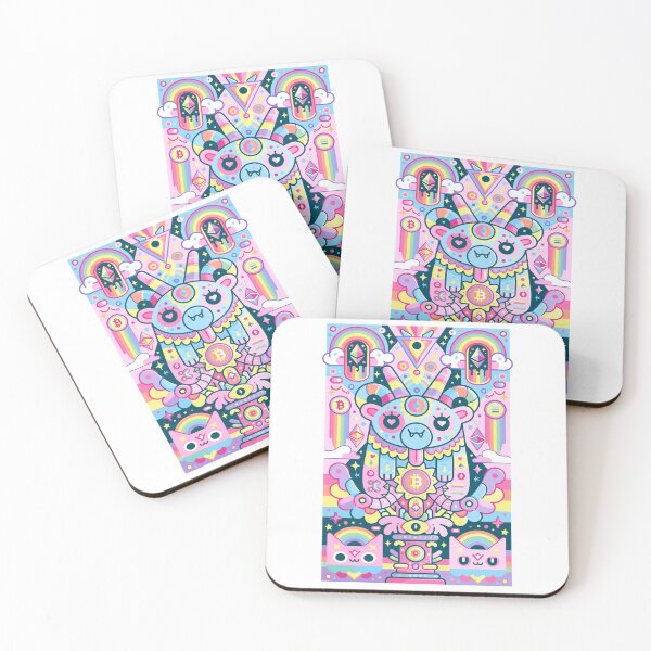 Item preview, Psychedelic Crypto Bear Rainbow Magic Vision designed and sold by Romgora.