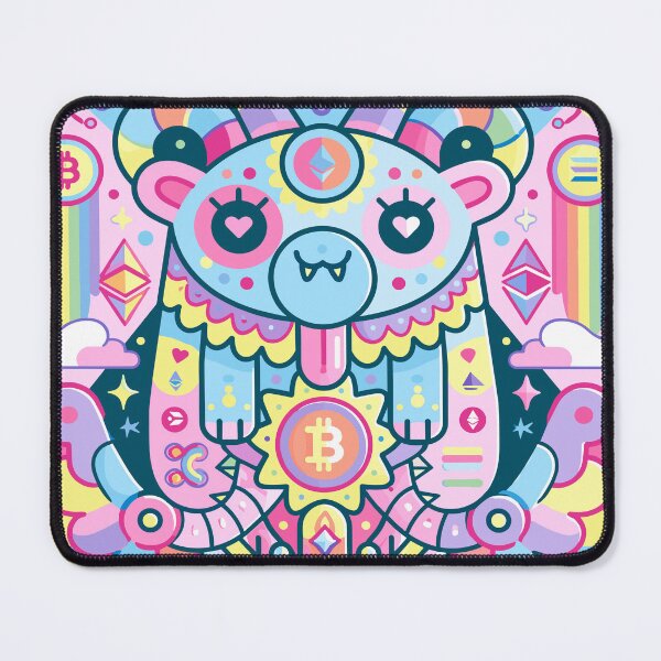 Item preview, Psychedelic Crypto Bear Rainbow Magic Vision designed and sold by Romgora.
