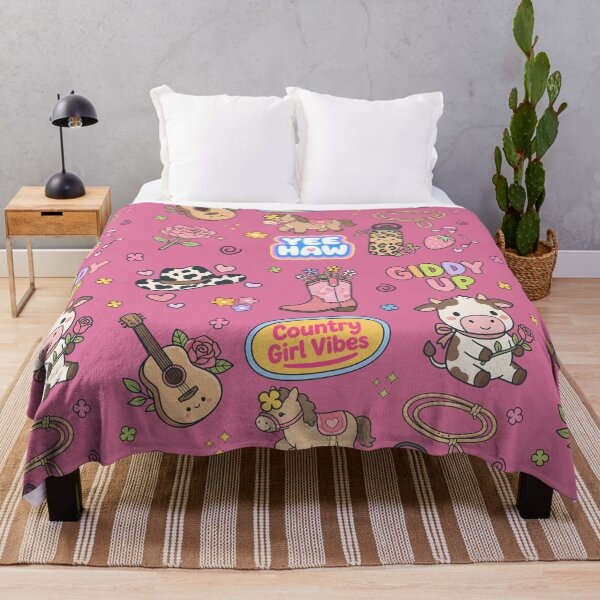 Item preview, Cowgirl Pastel Seamless Pattern Collage designed and sold by HowToCanadian.