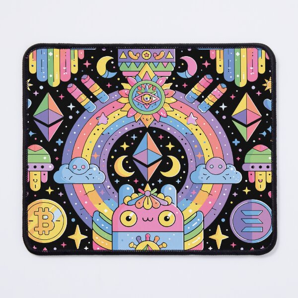 Item preview, Whimsical Cosmic Rainbow Dreamscape Art designed and sold by Romgora.