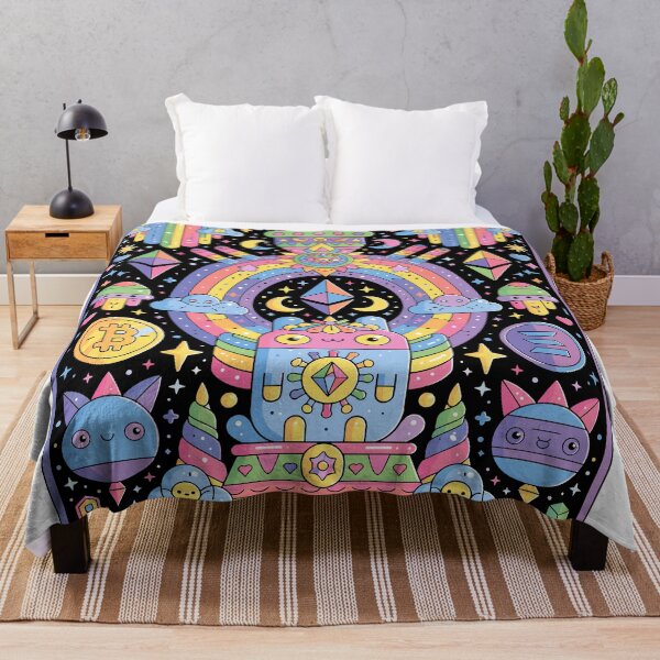 Item preview, Whimsical Cosmic Rainbow Dreamscape Art designed and sold by Romgora.