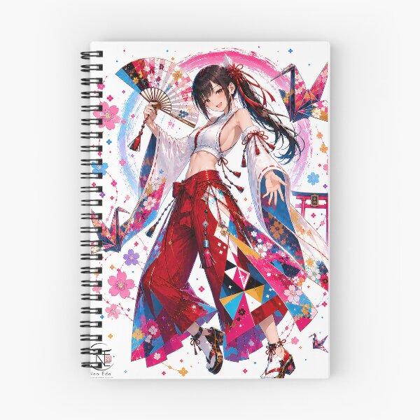 Item preview, Colorful Shrine Maiden Art Print designed and sold by Neo Edo Studio.