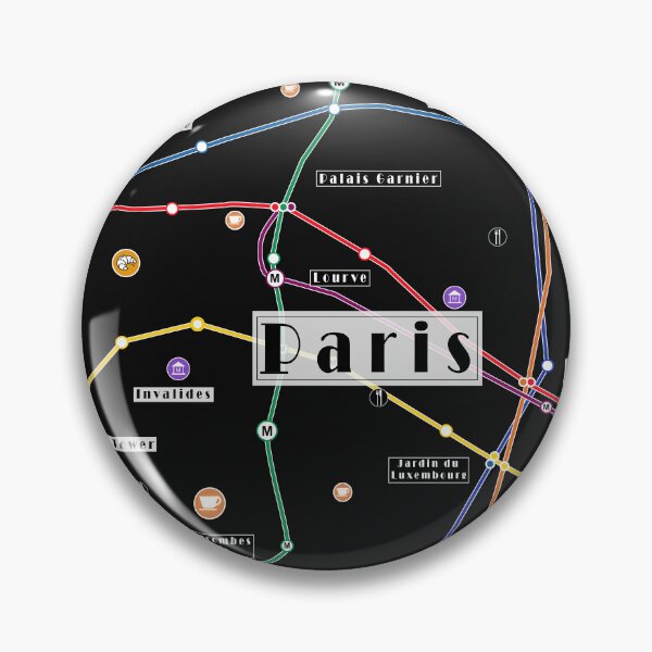 Item preview, Paris city metro explorer map France designed and sold by oliver polanski.