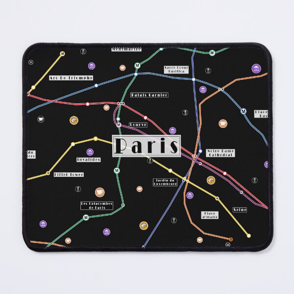 Item preview, Paris city metro explorer map France designed and sold by oliver polanski.
