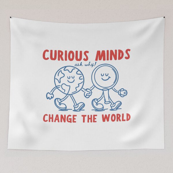 Item preview, Curious Minds Change The World Science Teacher STEM Graphic T-Shirt designed and sold by Cheliasbix.